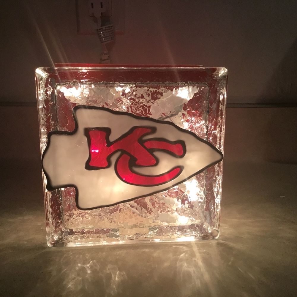 New, Kansas City HandPainted light up block